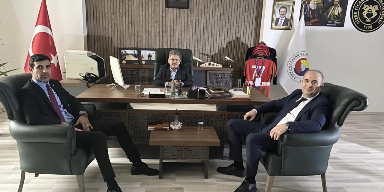 Vakıf Katılım Bankası Yöneticileri Cizre TSO Başkanı ile görüştü