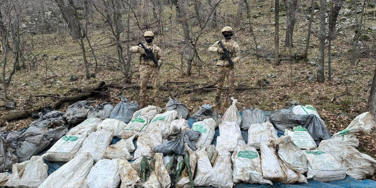 Şırnak'ta çok sayıda mühimmat ele geçirildi