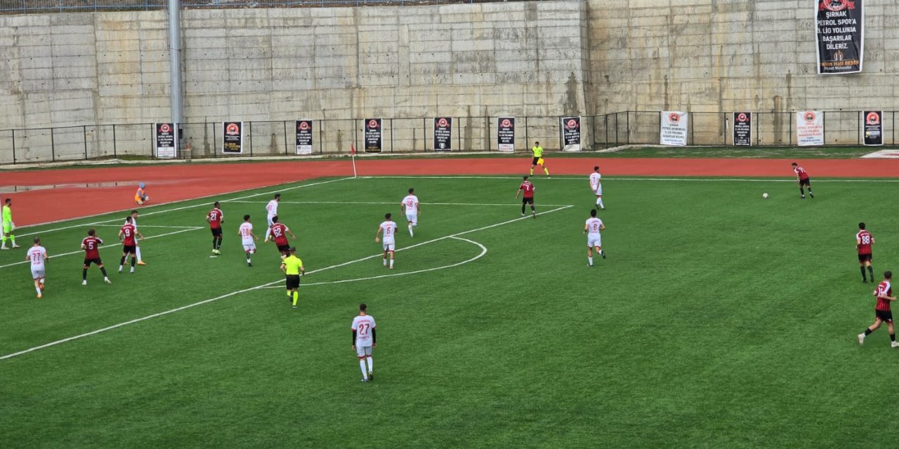 Şırnak Petrol Spor ile Diyarbakırspor Maçında 3 gol geldi