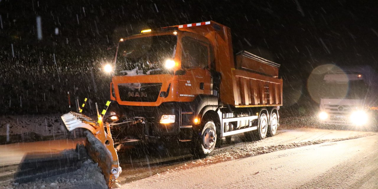 Kar yağışı Erzincan’da etkili oldu