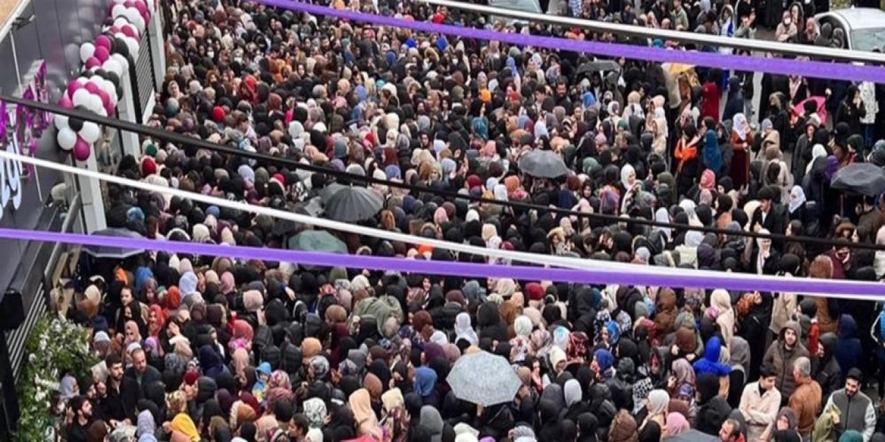Görüntüler miting alanından değil, mağazanın indirim kampanyasından