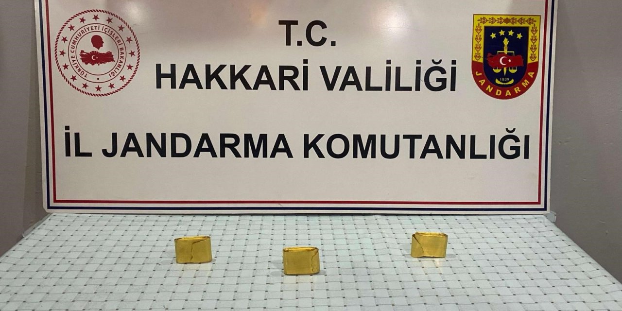 Hakkari'de kilolarca külçe altın ele geçirildi