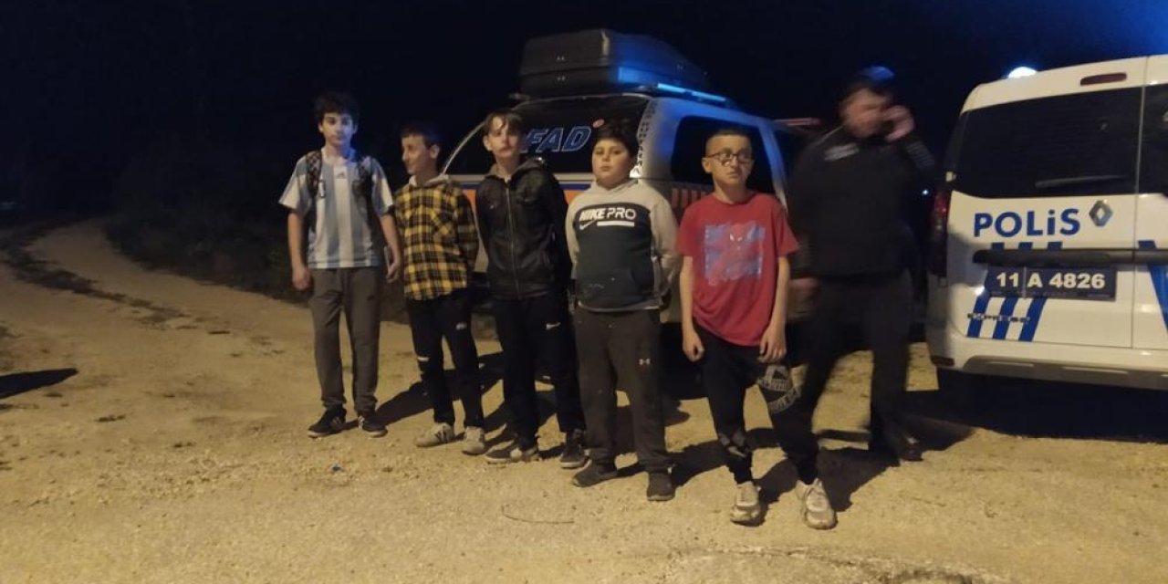 Bilecik'te dağda kaybolan 5 çocuk bulundu