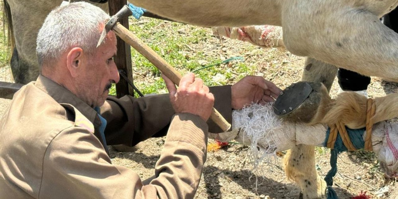Şırnak'ta 20 yıldır nalbantlık yaparak geçimini sağlıyor