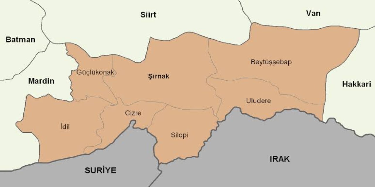 Dikkat! Şırnak'ın 4 ilçesi ve Siirt'in 1 ilçesi etkilenecek