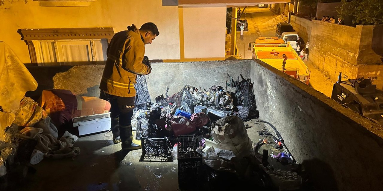 Cizre’de korkutan çatı yangını