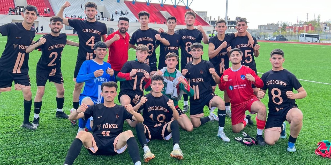 Cizre Dicle Spor U18 Liginde Şampiyon oldu, Şırnak’ta saha karıştı