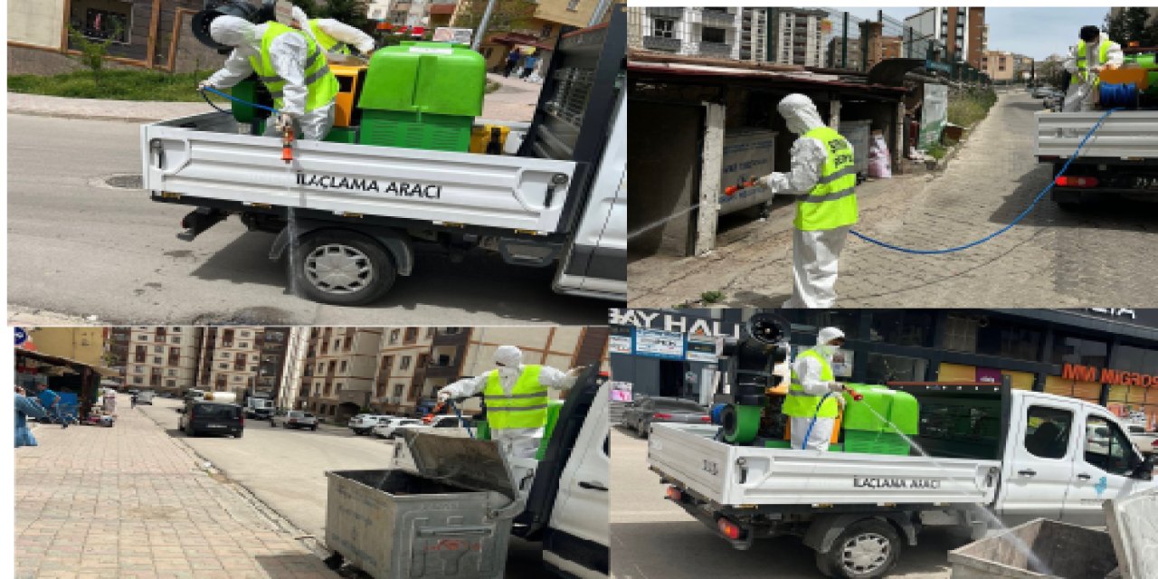Şırnak Belediyesi, Kent Merkezinde İlaçlama Çalışmalarına Hız Kesmeden Devam Ediyor