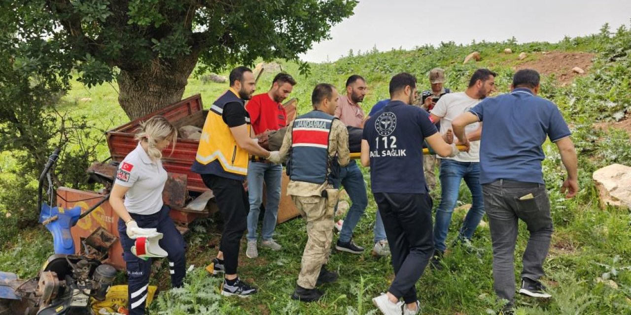 Siirt’te tarım aracı devrildi: 1 yaralı