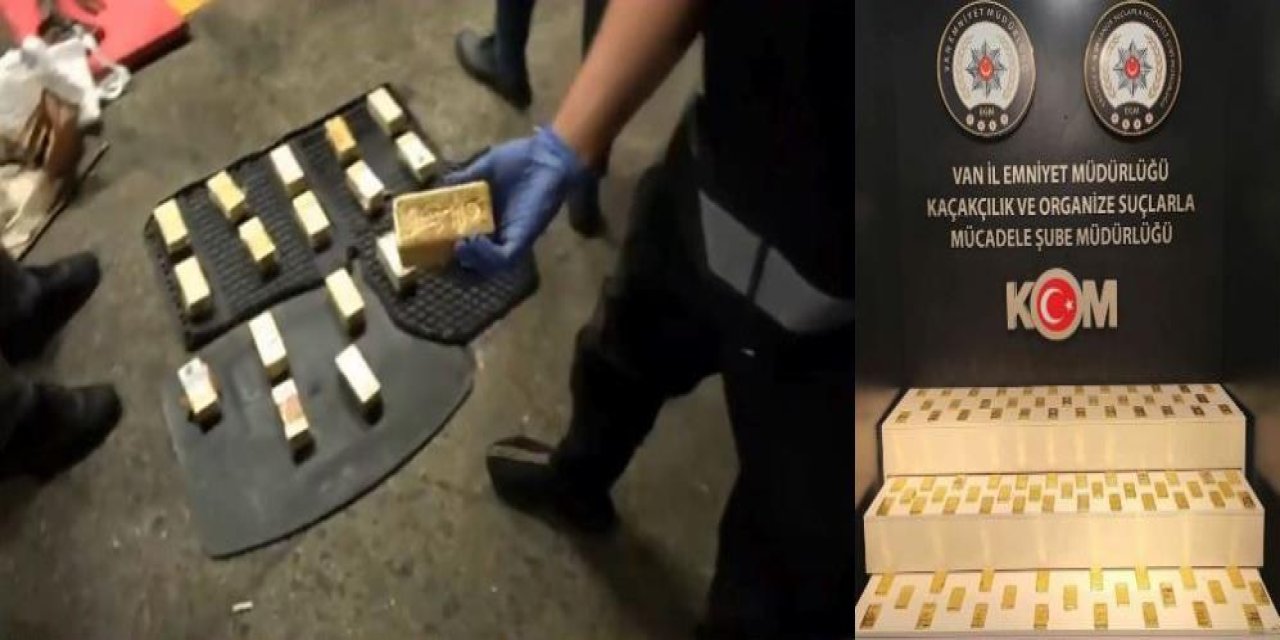 Kaçakçılık Operasyonu:  94 kilo kaçak altın ele geçirildi
