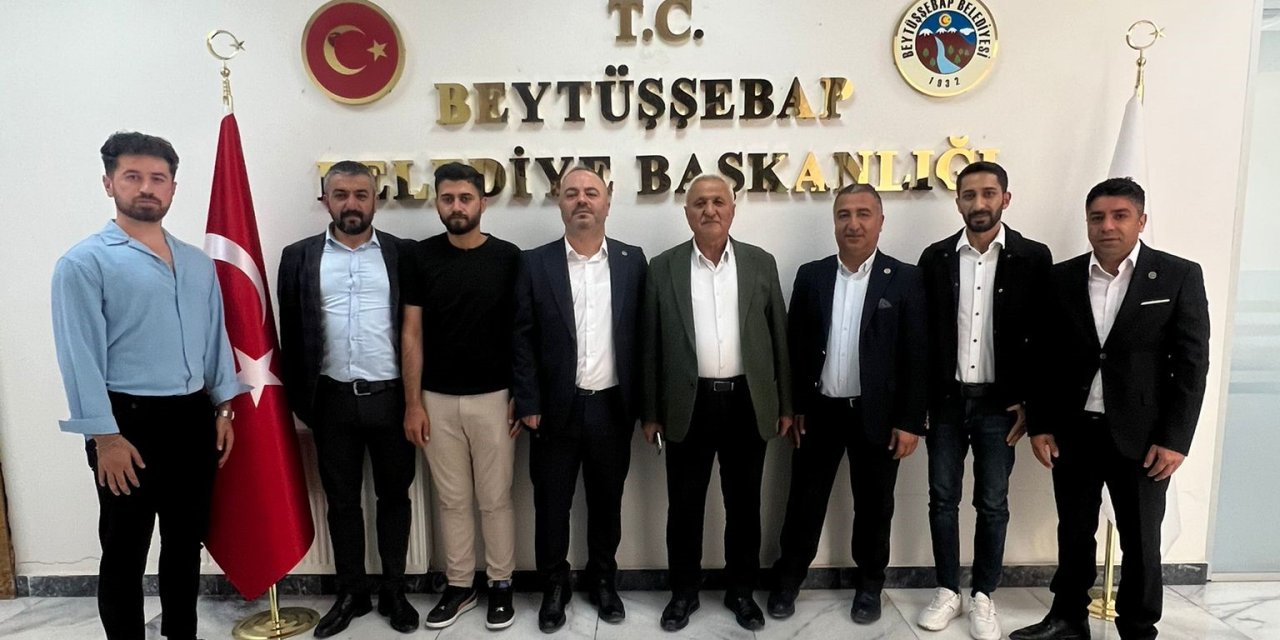 Sağlık-Sen Heyetinden Beytüşşebap Belediye Başkanına ziyaret