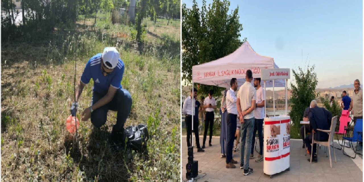 Tütün zararlarına karşı Şırnak'ta bilinçlendirme çalışmaları