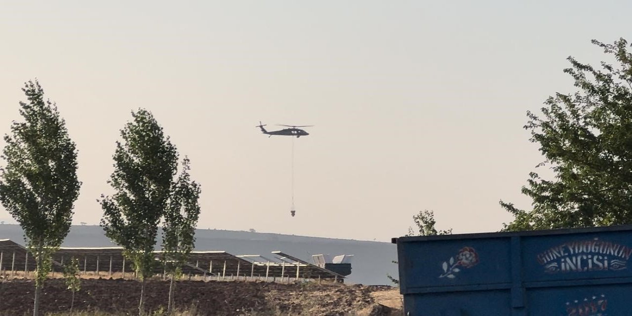Diyarbakır'da 3 kişinin öldüğü, 11 kişinin yaralandığı Yangını soğutma çalışmaları helikopter desteğiyle devam ediyor