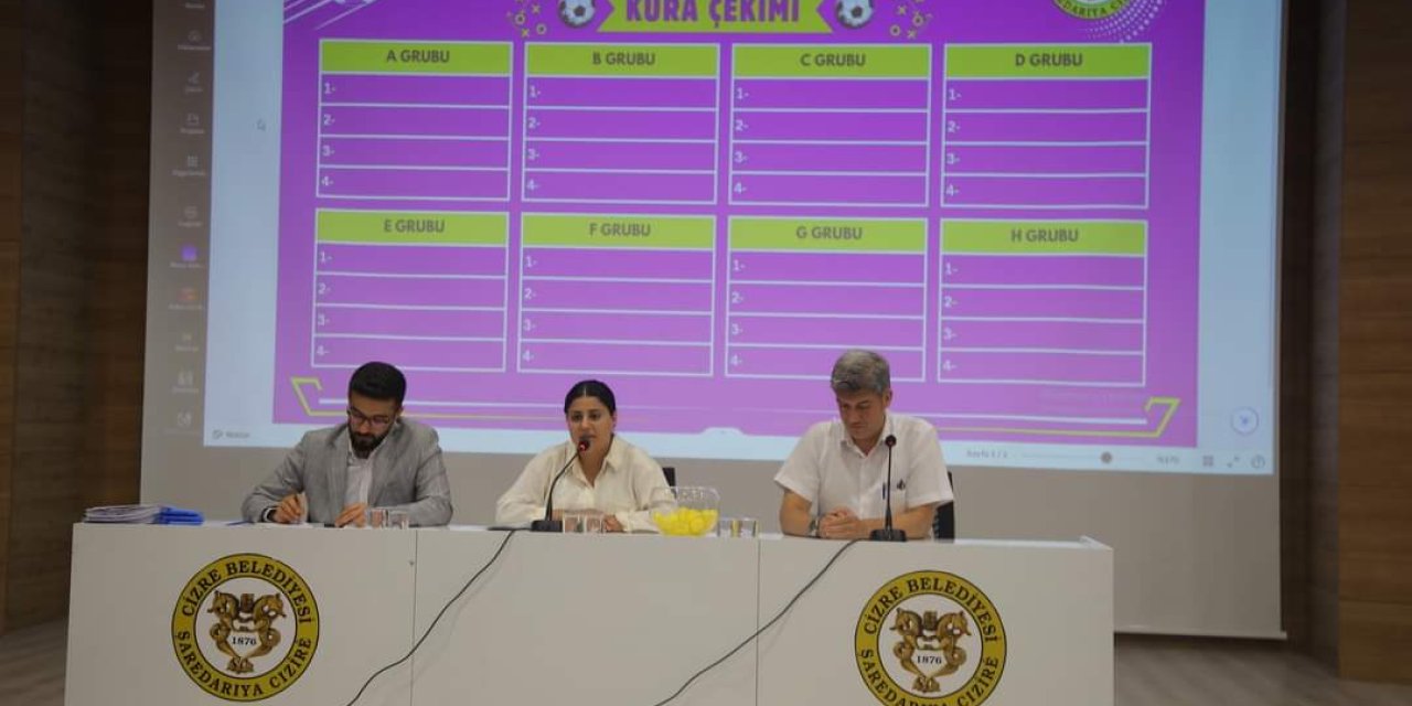 Cizre'de 32 takımın Mücadele edeceği Halı Saha Futbol  Turnuvası Başlıyor