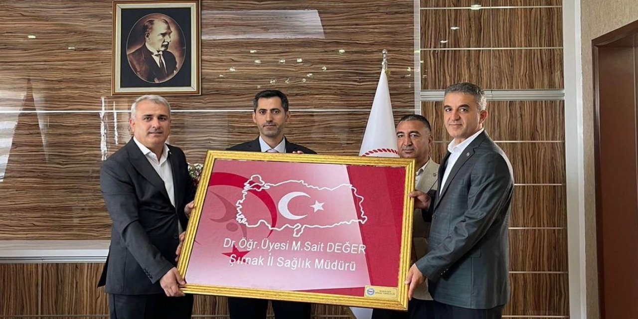Memur-Sen’den Şırnak İl Sağlık Müdürü Değer’e Hayırlı Olsun Ziyareti