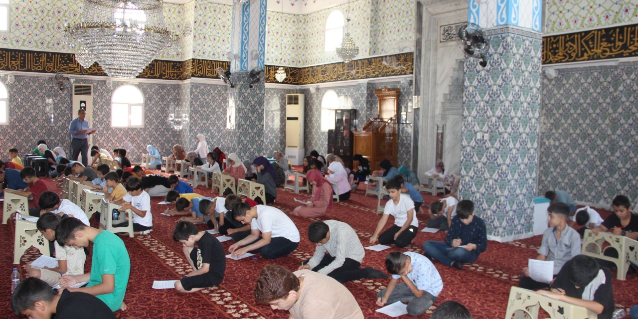 Cizre Kur'an kurslarında öğrencilerin kurs sonu sınavı yapıldı