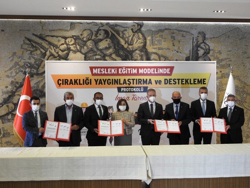 Gaziantep’te çıraklığı yaygınlaştırmak için protokol imzalandı