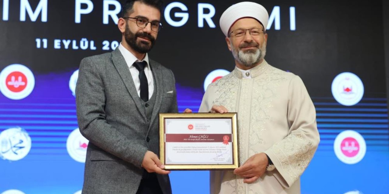 Vanlı Din Görevlisi Ahmet Çağlı, Türkiye Üçüncüsü Oldu