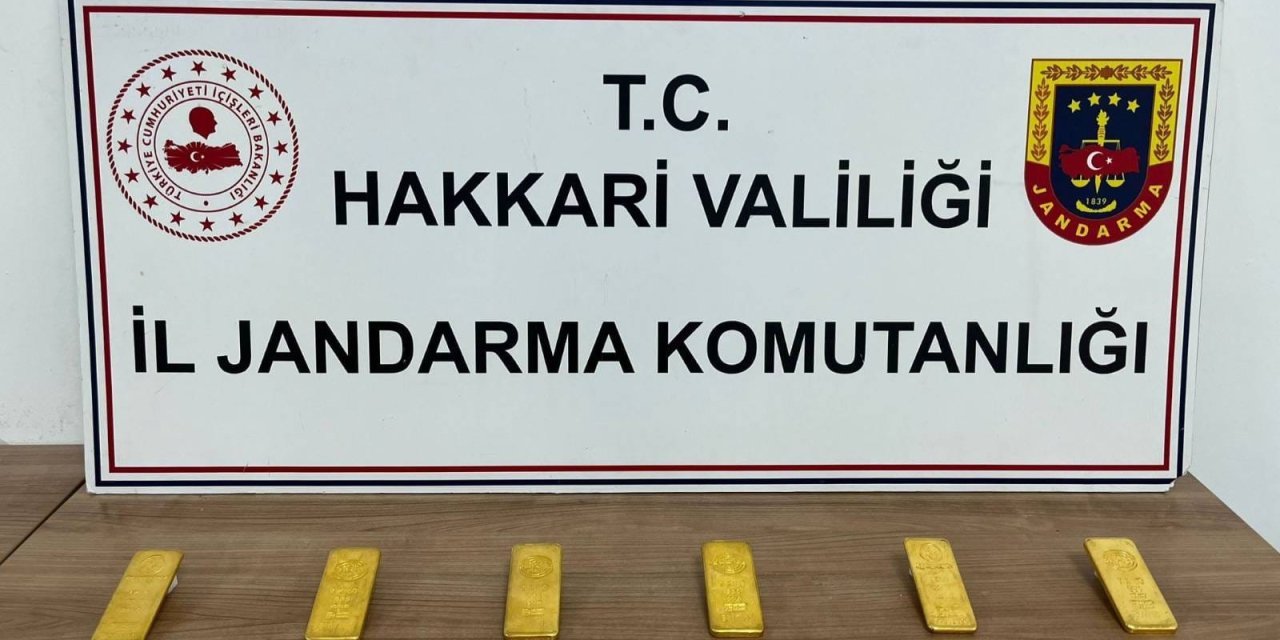 Hakkari Derecik'te 6 kilo külçe altın ele geçirildi