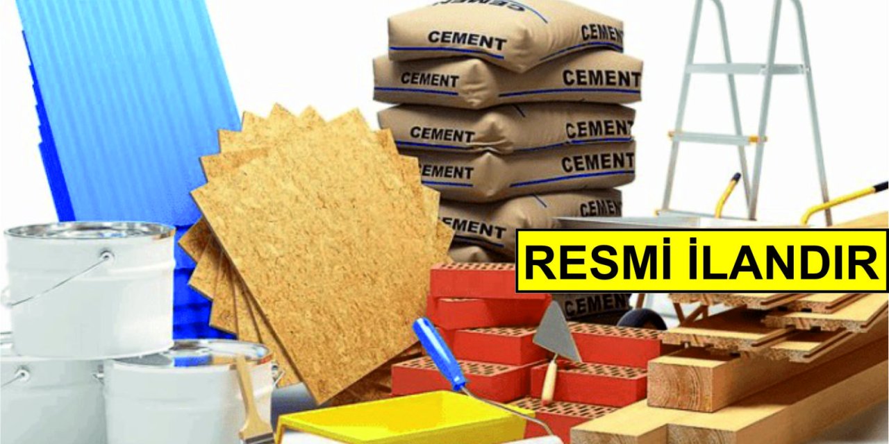 BAŞVERİMLİ BELEDİYESİ İNŞAAT MALZEMESİ SATIN ALACAK