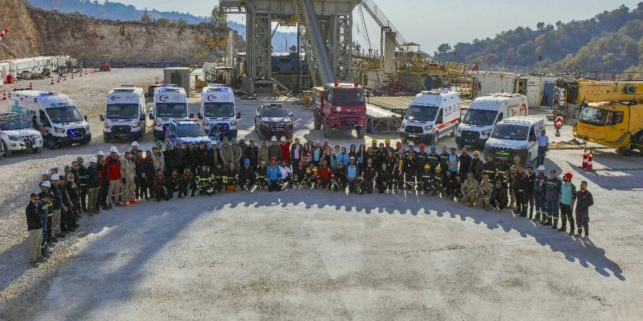 Gabar Dağında 125 Personel ile Büyük Tatbikat