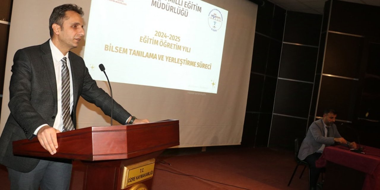 Cizre’de BİLSEM'e Öğrenci Tanılama ve Yerleştirme Süreci Bilgilendirme Toplantısı