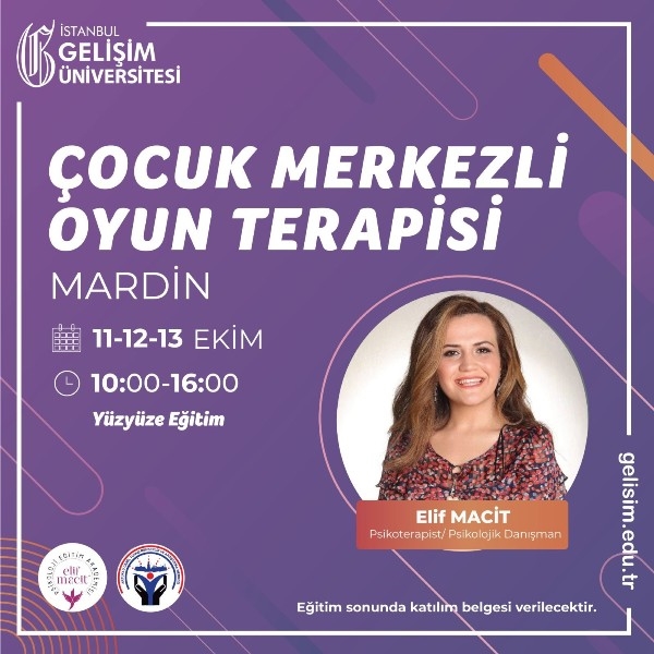 MARDİN’DE “OYUN TERAPİSİ EĞİTİMİ” VERECEKLER