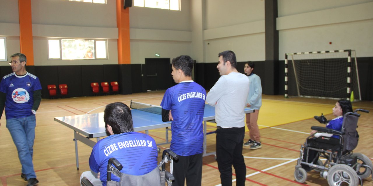 Cizre'de engelliler sporla hayata tutunuyor