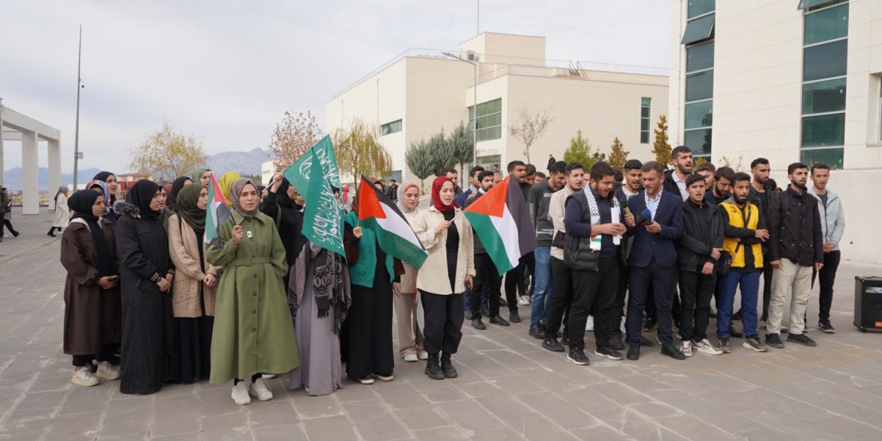 Şırnak’ta üniversite öğrencilerinden Filistin'e destek