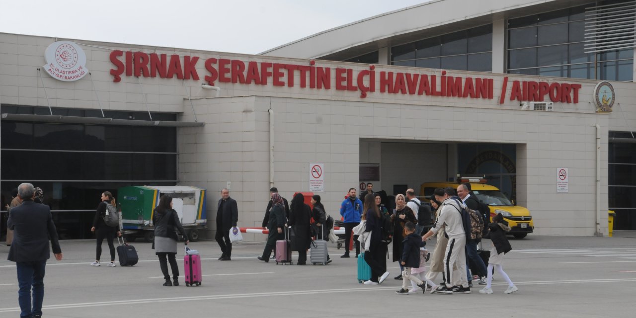 Şırnak Şerafettin Elçi Havalimanı Kasım Ayında 31.136 yolcuya hizmet verdi
