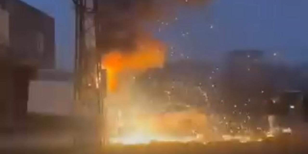 Dicle Elektrik trafosu bomba gibi patladı