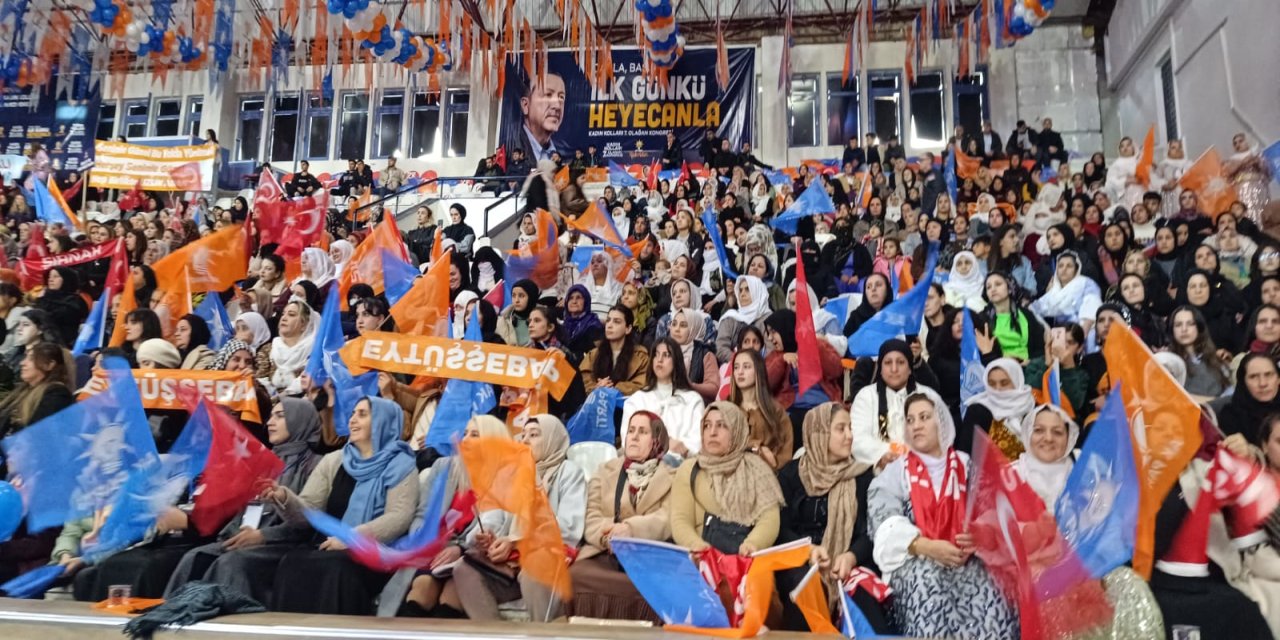 AK Parti İl Kadın Kolları 7. Olağan Kongresi Şırnak’ta Gerçekleşti