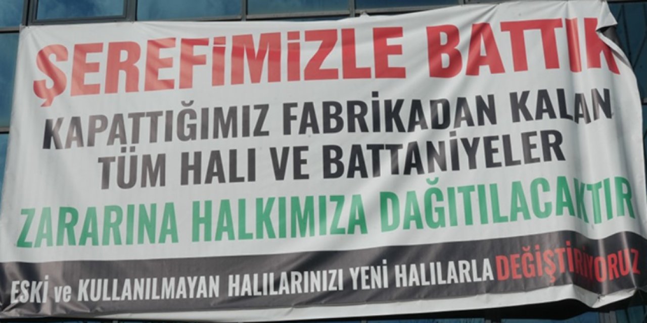 Gaziantep’te şerefiyle iflas eden fabrika
