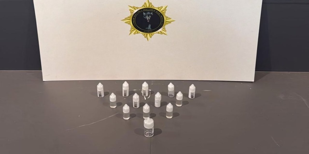 13 paket likit esrar ele geçirildi