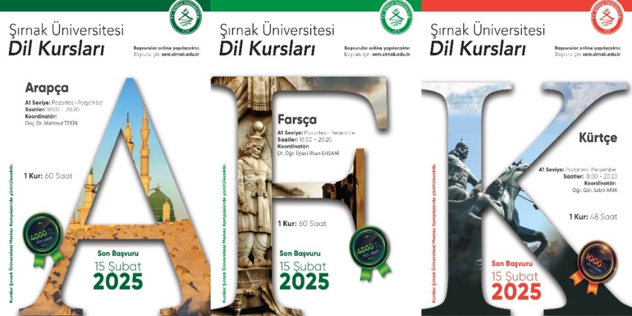 Şırnak Üniversitesinde Kürtçe Dil Kursu açılıyor