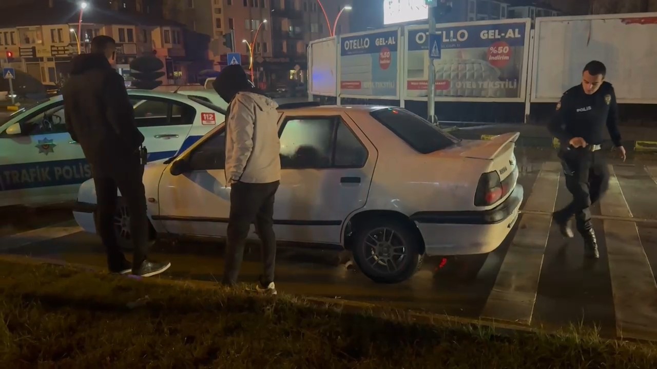 Polisten kaçan sürücü bakın nasıl yakalandı