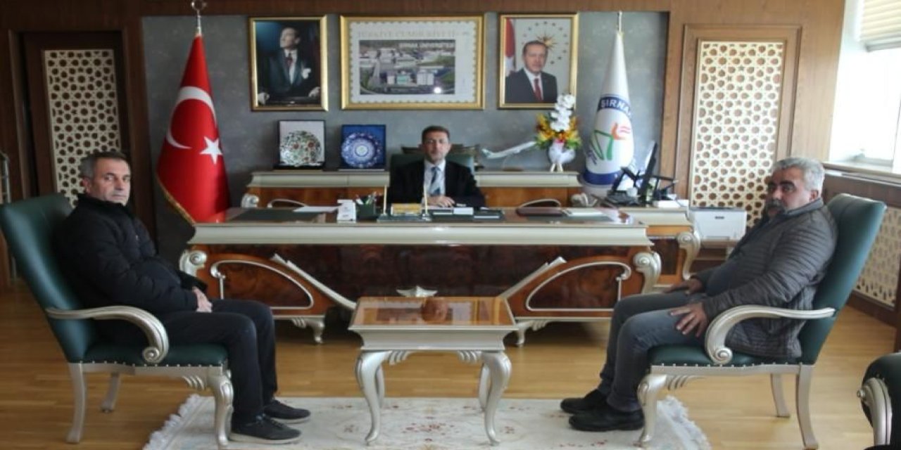 Şırnak Engelliler Derneğinden, Rektör Alkış’a ziyaret