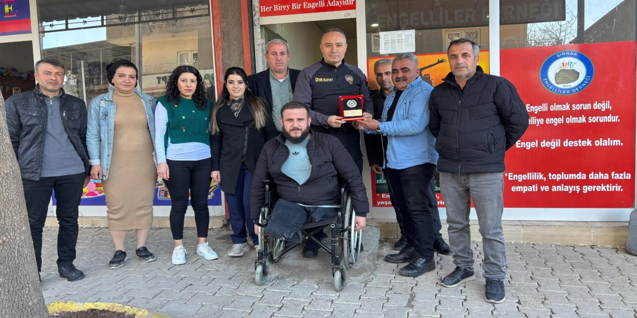 Şırnak Emniyet Müdürü Büyükleblebici'den Engelliler Derneği’ne Ziyaret