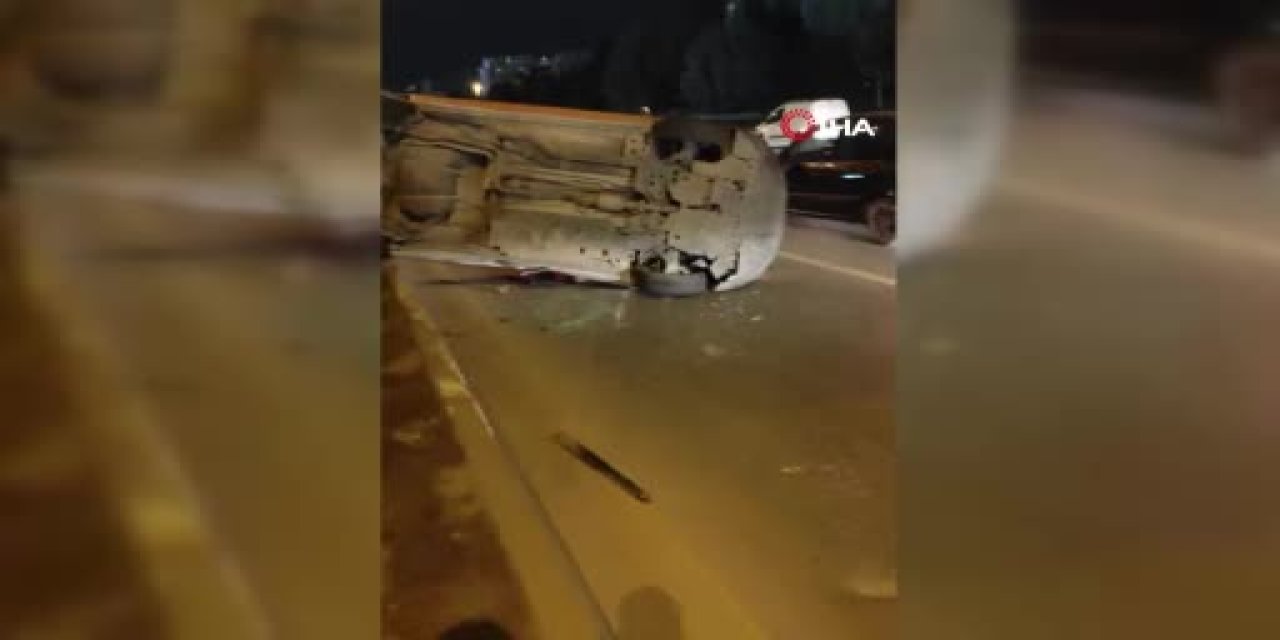 Ankara’da 3 aracın karıştığı kazada 3 kişi yaralandı