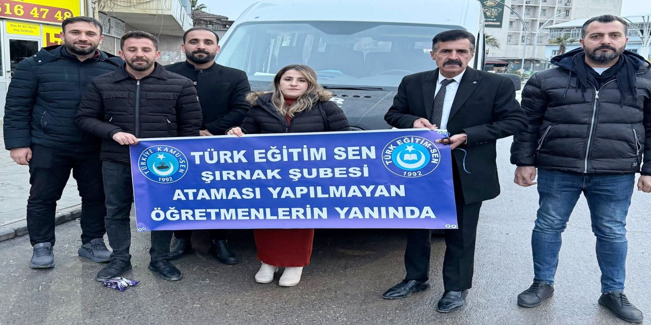 Şırnaklı öğretmenler KPSS mağdurları için Şanlıurfa’ya gidiyor