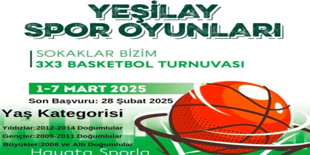 Yeşilay'dan Şırnak'ta 3x3 Basketbol Turnuvası