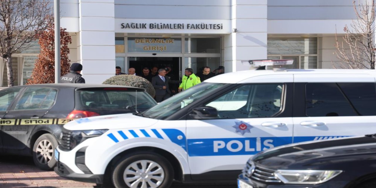 Konya'da fakültede dekan yardımcısı vuruldu