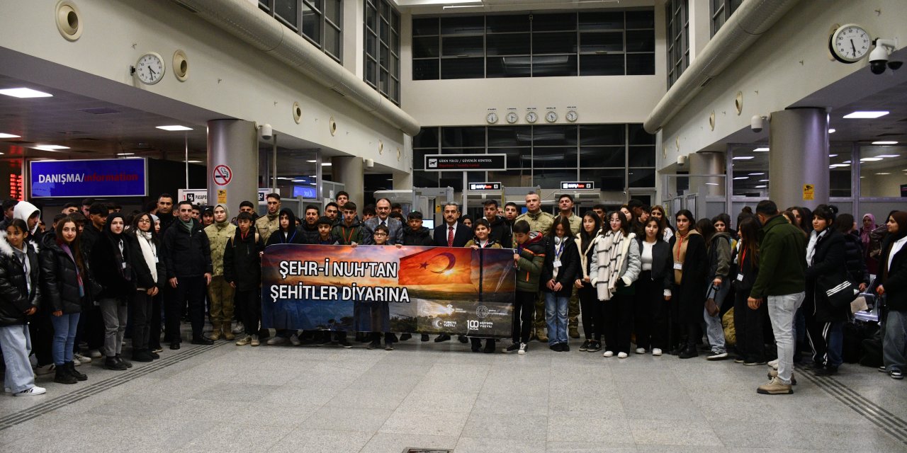 "Şehri Nuh'tan Şehitler Diyarına Projesiyle" bin öğrenci Çanakkale'ye gönderildi