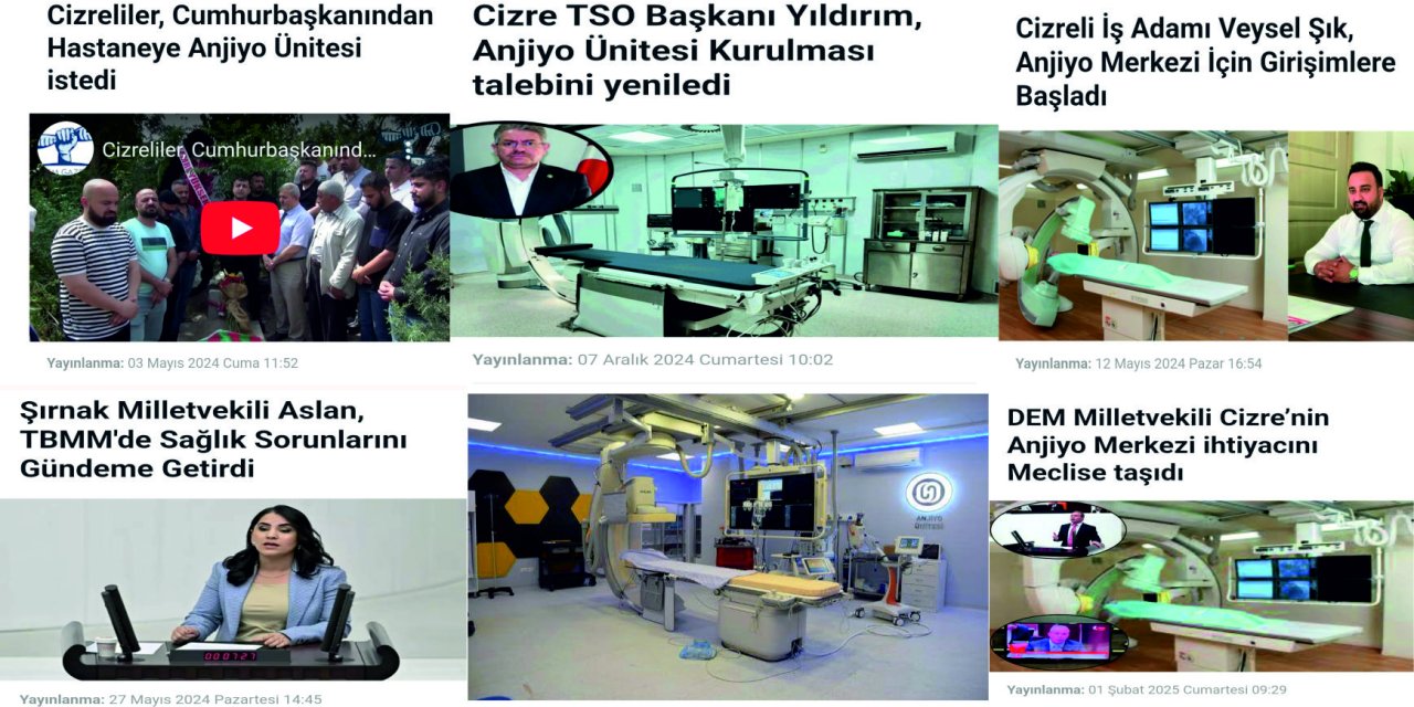 Cizre Halkı ani ölüm vakalarına karşı Anjiyo Merkezi istiyor