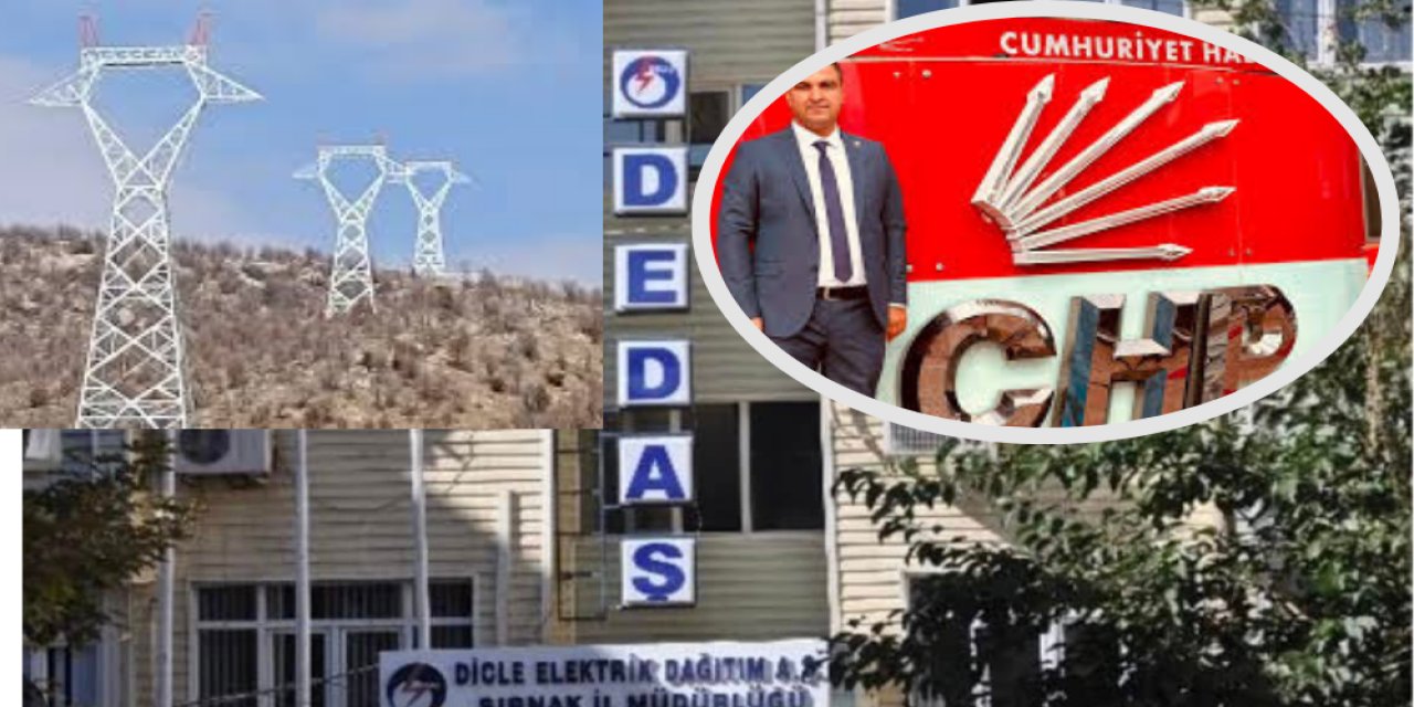 DEDAŞ Şırnak'ta Ne yapıyor? CHP'den Sert Açıklama