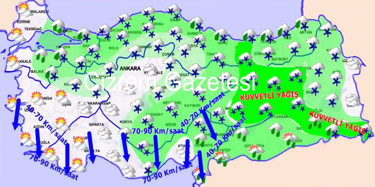 Şırnak’a Kritik Uyarı: Kuvvetli Yağış, Fırtına ve Zirai Don Tehlikesi!