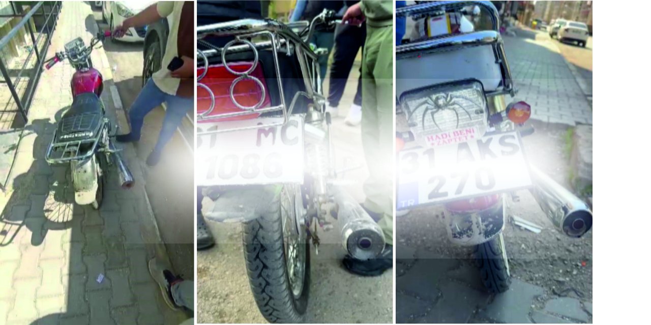 Abartı egzoz taktıran motosiklet sürücülerine ceza yağdı