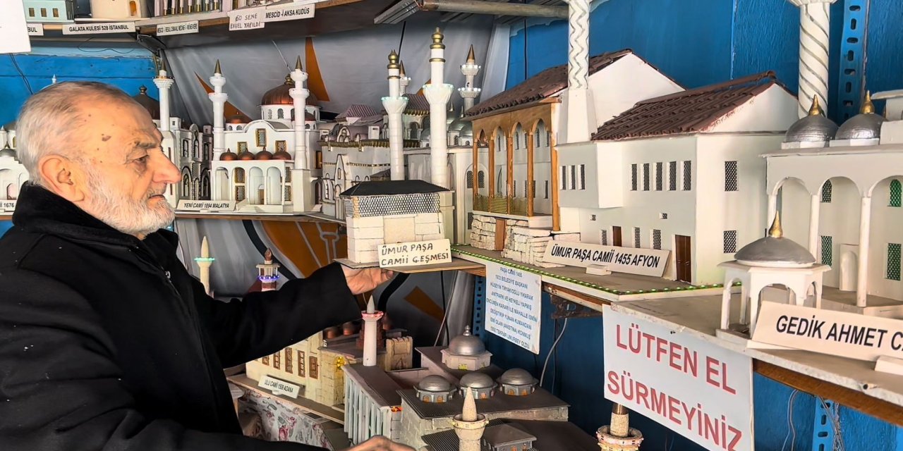 Kur’an-ı Kerim ve hadislerden etkilenerek minyatür cami ustası oldu