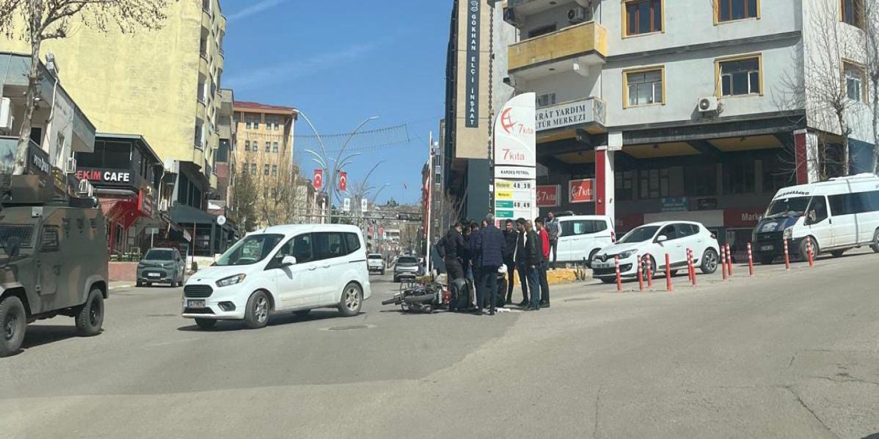 Şırnak’ta Motor kazası: 1 Yaralı
