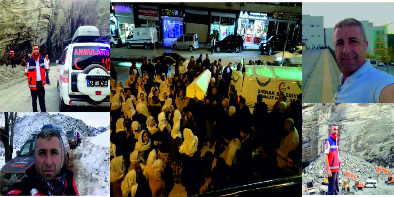 Şırnaklı Ambulans Şoförü Feyzi Güldürmez’in ani ölümü Şırnak’ı yasa boğdu